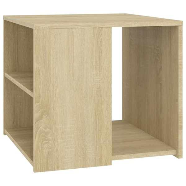 vidaXL Sidebord sonoma eik 50x50x45 cm sponplate
