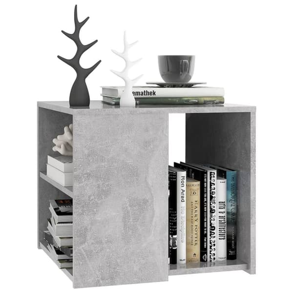 vidaXL sidebord 50x50x45 cm spånplade betongrå