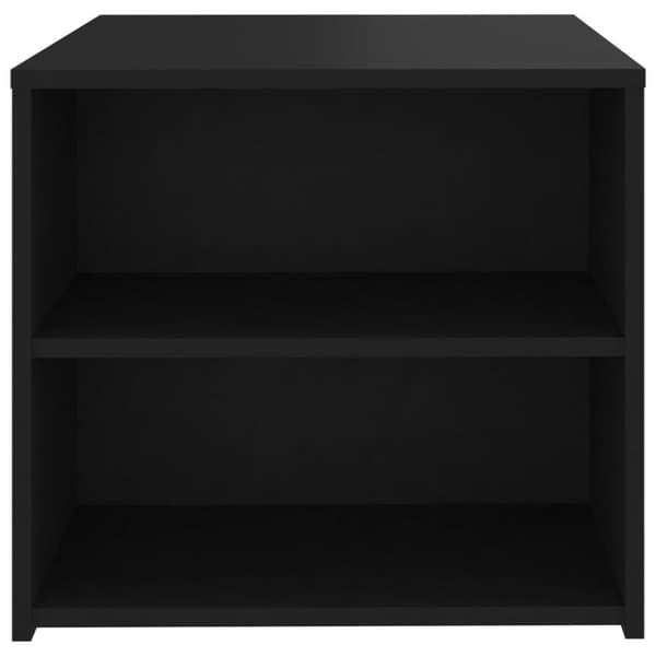 vidaXL sidebord 50x50x45 cm spånplade sort