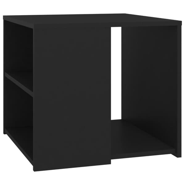 vidaXL sidebord 50x50x45 cm spånplade sort