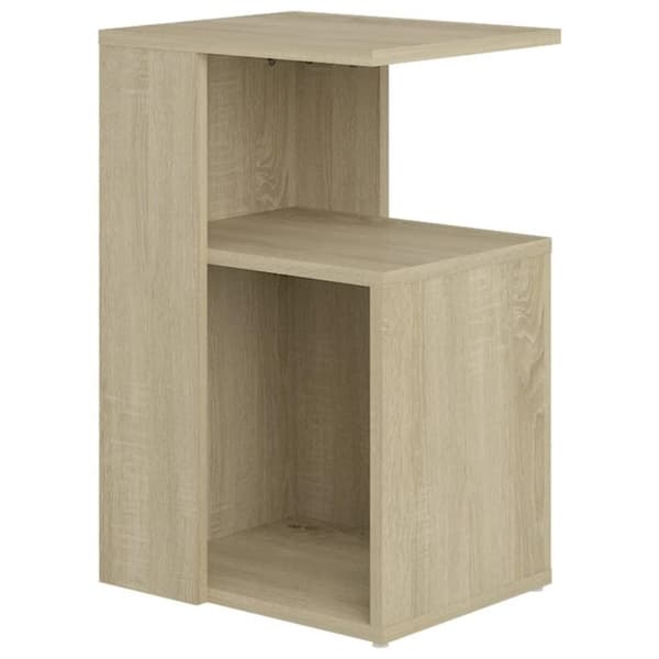 vidaXL sidebord 36x30x56 cm spånplade sonoma-eg