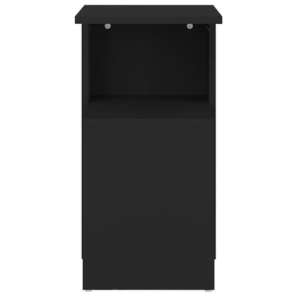 vidaXL sidebord 36x30x56 cm spånplade sort