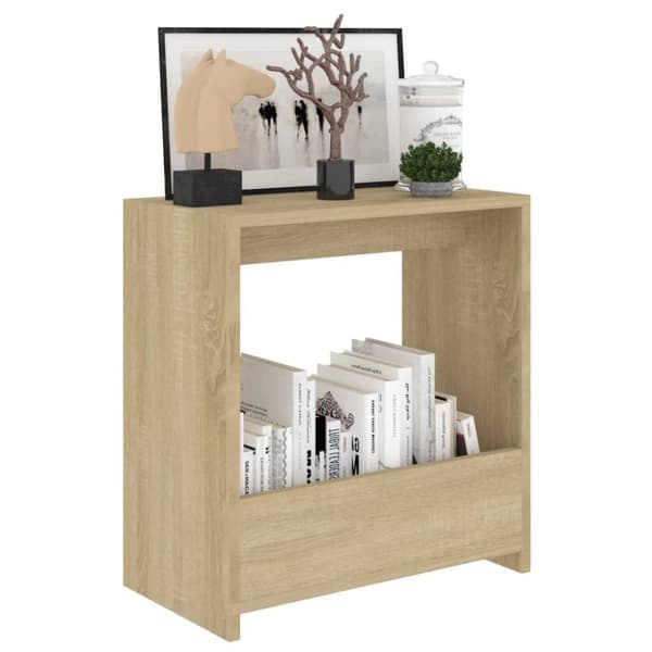 vidaXL Sidebord sonoma eik 50x26x50 cm sponplate