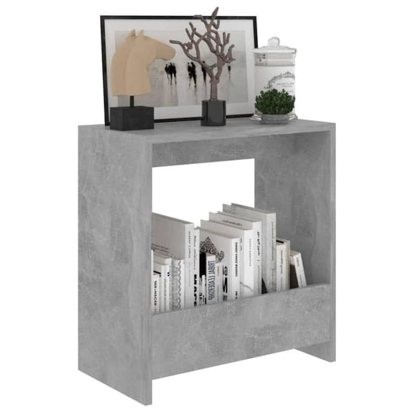 vidaXL Sidobord betonggrå 50x26x50 cm spånskiva
