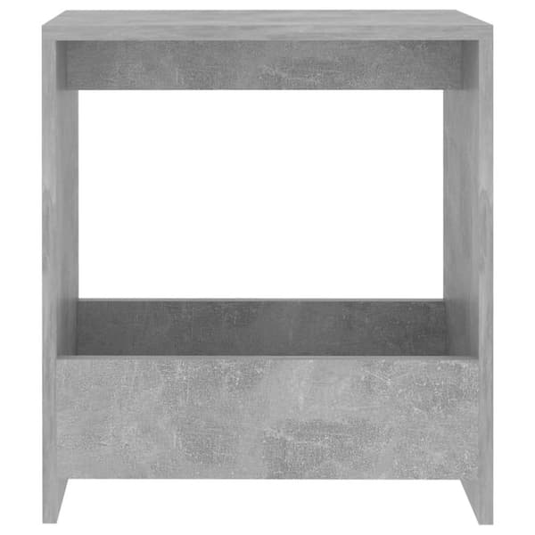 vidaXL Sidobord betonggrå 50x26x50 cm spånskiva