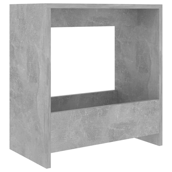 vidaXL Sidobord betonggrå 50x26x50 cm spånskiva