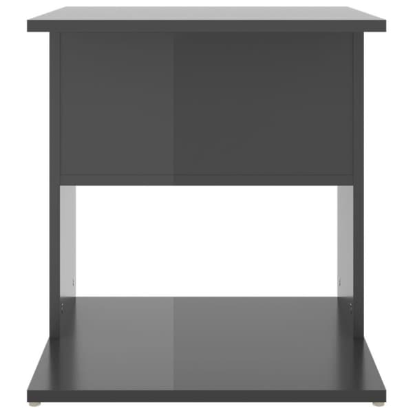 vidaXL sidebord 45x45x48 cm spånplade grå højglans