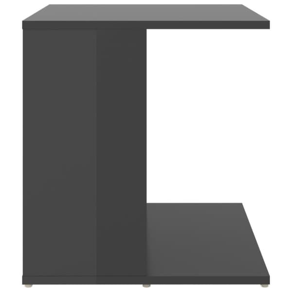 vidaXL sidebord 45x45x48 cm spånplade grå højglans