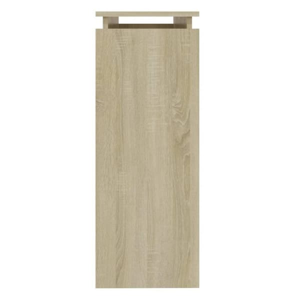 vidaXL konsolbord 102x30x80 cm spånplade sonoma-eg