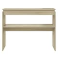 Miniatyrbilde 4 av 9: vidaXL Konsollbord sonoma eik 102x30x80 cm sponplate