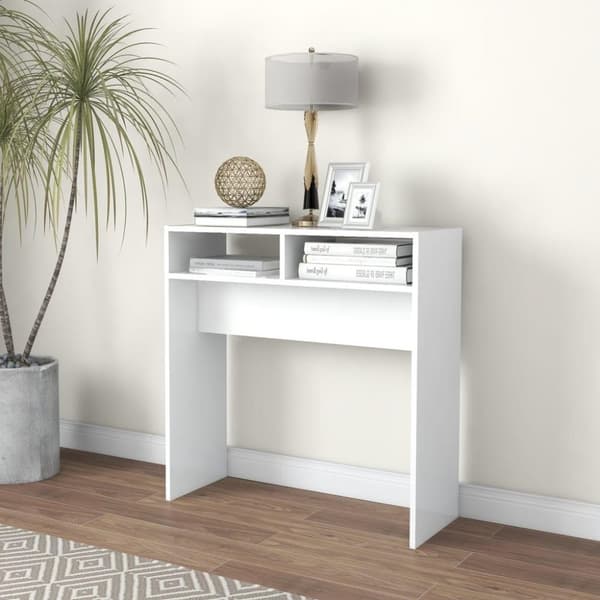 vidaXL konsolbord 78x30x80 cm spånplade hvid