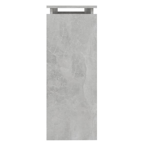 vidaXL Sidobord betonggrå 102x30x80 cm spånskiva