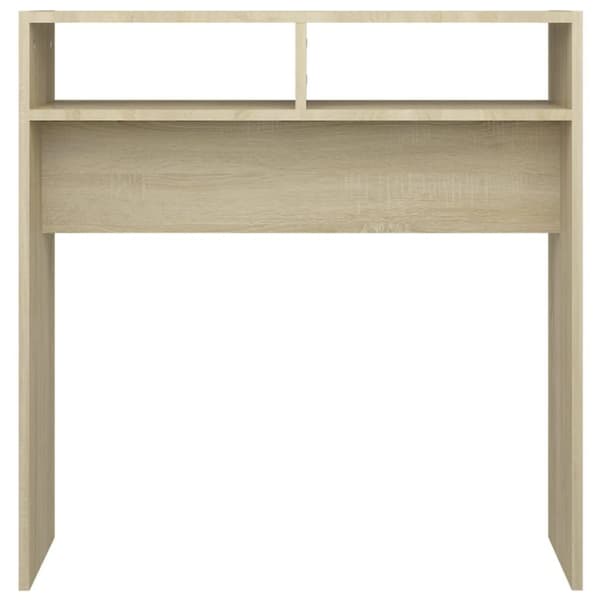 vidaXL konsolbord 78x30x80 cm spånplade sonoma-eg