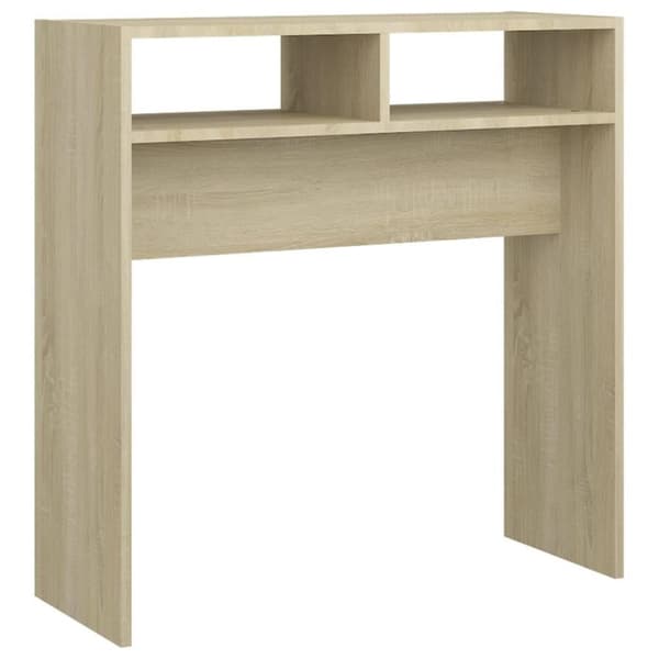 vidaXL konsolbord 78x30x80 cm spånplade sonoma-eg