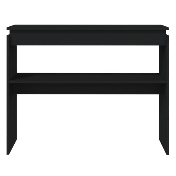 vidaXL Konsollbord svart 102x30x80 cm sponplate