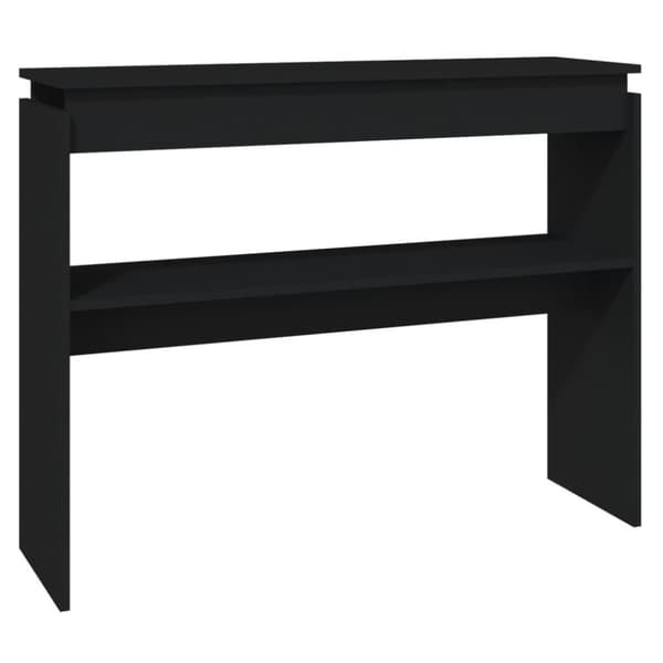 vidaXL konsolbord 102x30x80 cm spånplade sort