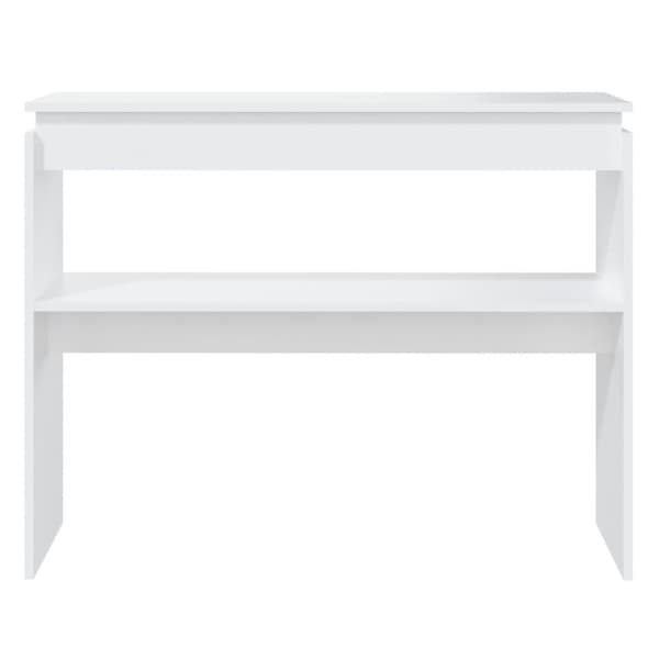 vidaXL Sidobord vit 102x30x80 cm spånskiva