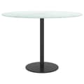 Miniatyrbillede 2 af 5: vidaXL bordplade Ø60x0,8 cm hærdet glas med marmordesign hvid