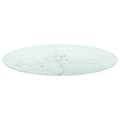 Pikkukuva 3 / 5: vidaXL Pöytälevy valkoinen Ø80x1 cm karkaistu lasi marmorikuvio