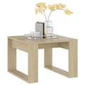 Miniatyrbillede 3 af 7: vidaXL sidebord 50x50x35 cm spånplade sonoma-eg