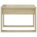 Miniatyrbillede 5 af 7: vidaXL sidebord 50x50x35 cm spånplade sonoma-eg