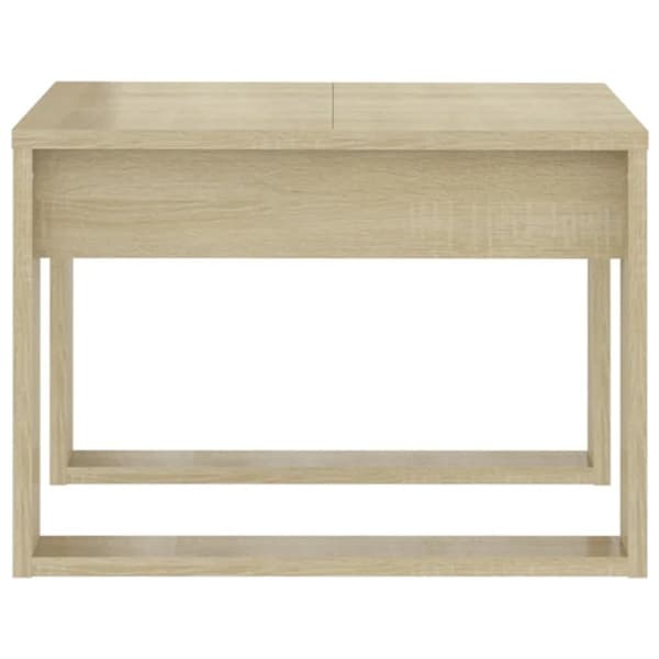 vidaXL sidebord 50x50x35 cm spånplade sonoma-eg