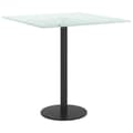 Miniatyrbillede 2 af 6: vidaXL bordplade 40x40 cm 6 mm hærdet glas med marmordesign hvid