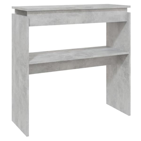 vidaXL Sidobord betonggrå 80x30x80 cm spånskiva