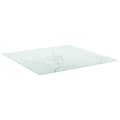 Pikkukuva 3 / 6: vidaXL Pöytälevy valkoinen 70x70 cm 6 mm karkaistu lasi marmorikuvio