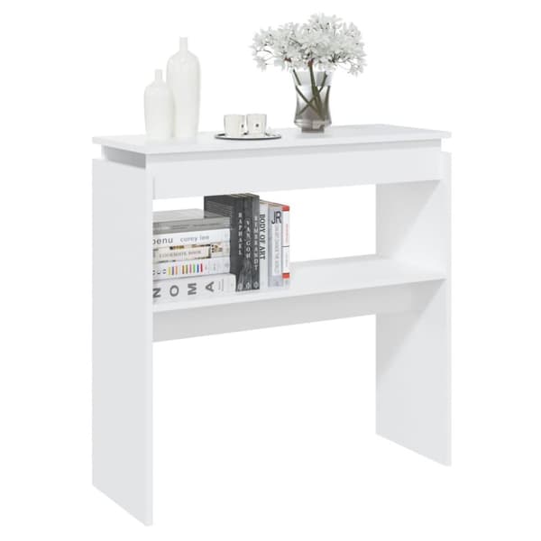 vidaXL konsolbord 80x30x80 cm spånplade hvid