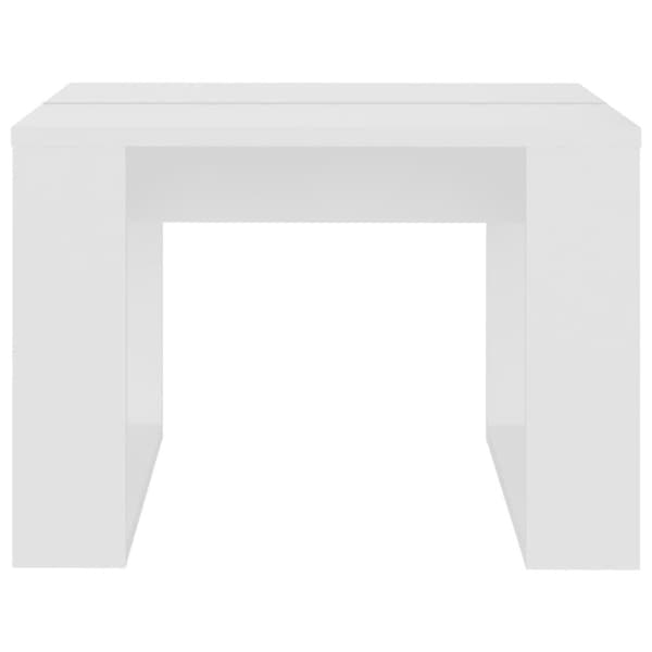vidaXL Sidebord hvit 50x50x35 cm sponplate