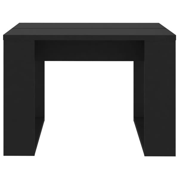 vidaXL Sidebord svart 50x50x35 cm sponplate