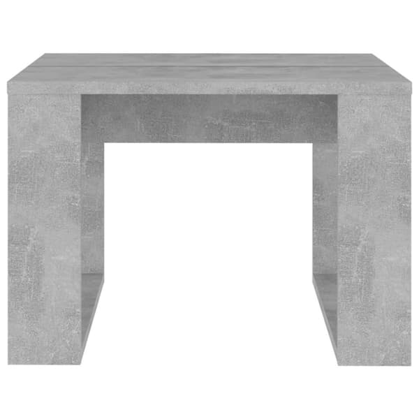 vidaXL Sidebord betonggrå 50x50x35 cm sponplate