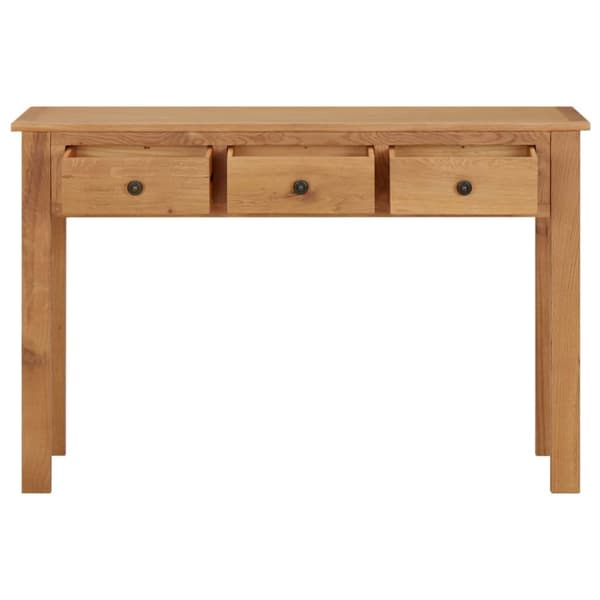 vidaXL Sminkebord 110x40x75 cm heltre eik