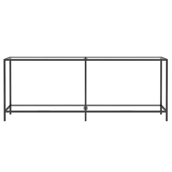 vidaXL konsolbord 200x35x75,5 cm hærdet glas transparent