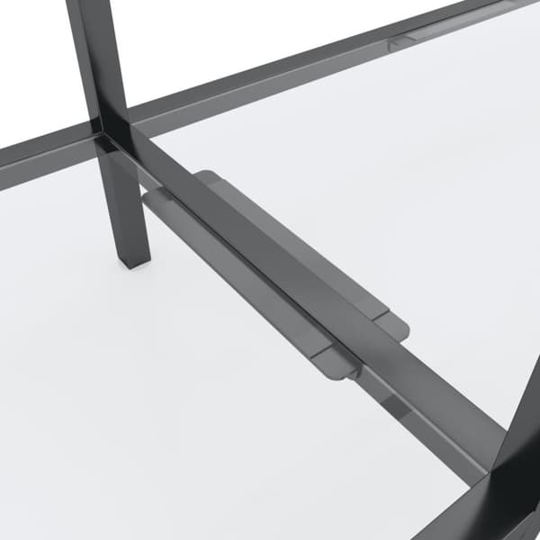 vidaXL konsolbord 200x35x75,5 cm hærdet glas transparent