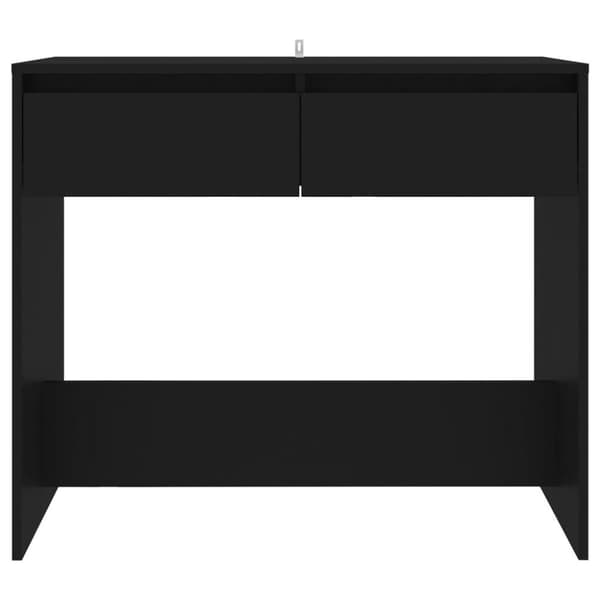 vidaXL Konsolipöytä musta 89x41x76,5 cm teräs