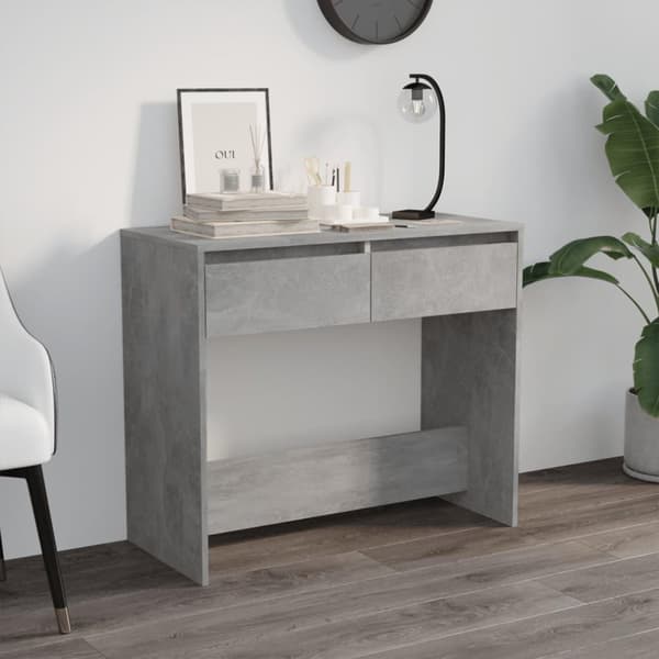 vidaXL Konsolbord betonggrå 89x41x76,5 cm stål