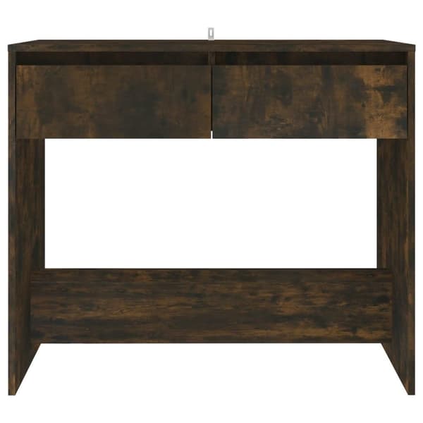 vidaXL Konsollbord røkt eik 89x41x76,5 cm stål