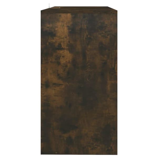 vidaXL Konsollbord røkt eik 89x41x76,5 cm stål