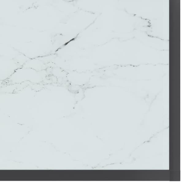 vidaXL konsolbord 220x35x75,5 cm hærdet glas hvid