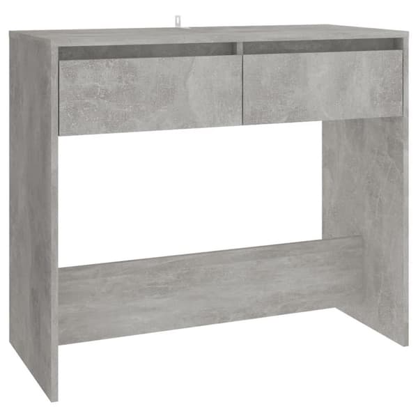 vidaXL Konsolipöytä betoninharmaa 89x41x76,5 cm teräs