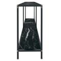 Miniatyrbilde 4 av 10: vidaXL Konsollbord svart 160x35x75,5 cm herdet glass