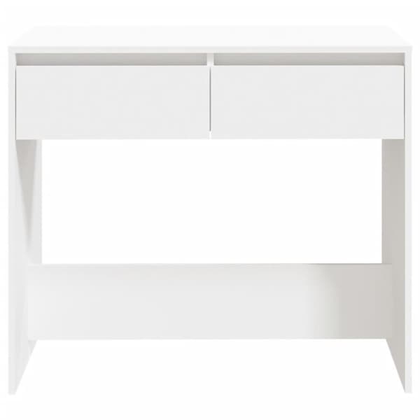 vidaXL Konsollbord hvit 89x41x76,5 cm stål