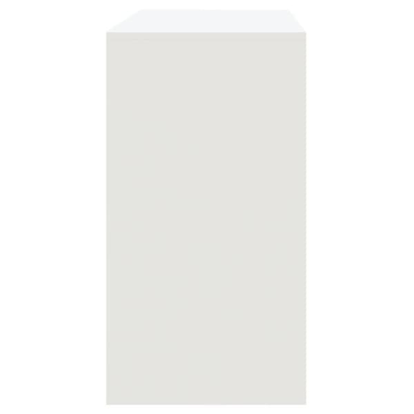 vidaXL Konsollbord hvit 89x41x76,5 cm stål