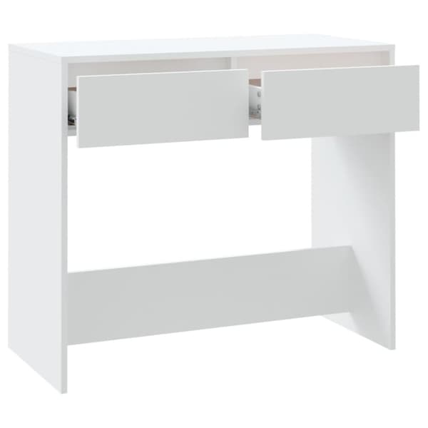 vidaXL Konsollbord hvit 89x41x76,5 cm stål