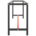 Miniatyrbilde 4 av 9: vidaXL Ramme til arbeidsbenk matt svart og rød 190x50x79 cm metall
