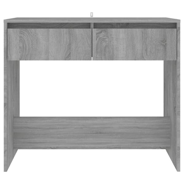 vidaXL Konsollbord grå sonoma eik 89x41x76,5 cm stål