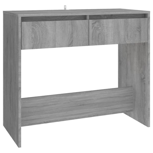 vidaXL Konsolbord grå sonoma-ek 89x41x76,5 cm stål