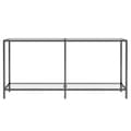 Miniatyrbillede 3 af 10: vidaXL konsolbord 160x35x75,5 cm hærdet glas transparent